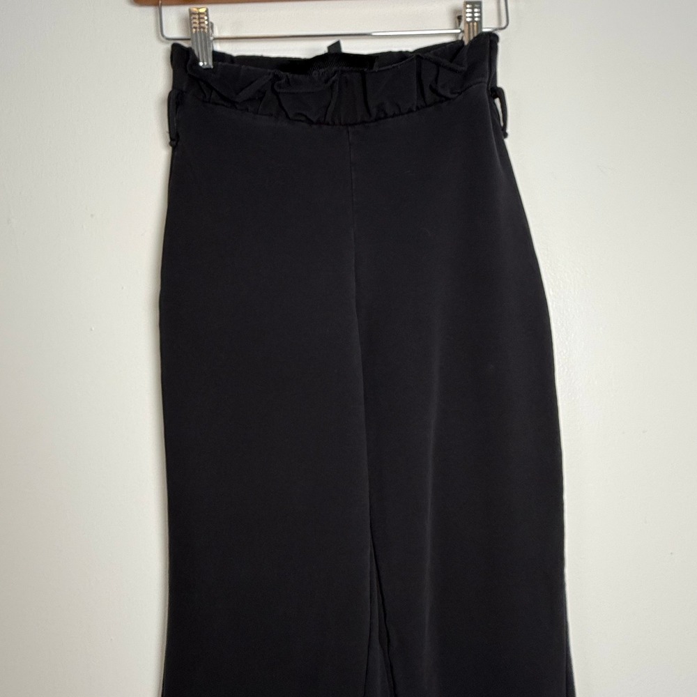 SLGHR Black‎ High Waisted Wide Leg Pants Size 4 Paperbag Waist - Picture 2 of 9
